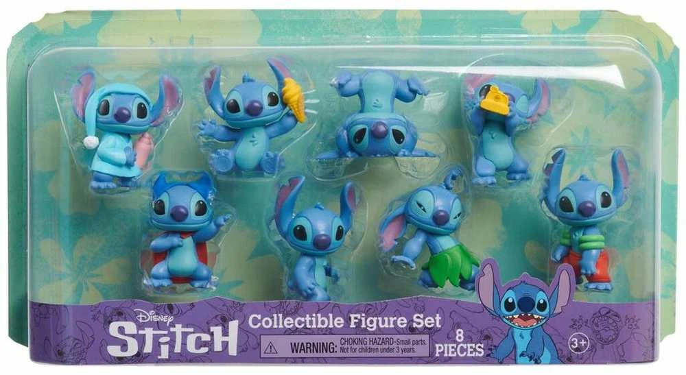 Usorteret „Disney Stitch“ – figūrėlių rinkinys 8 pakuotė 7 cm (302-46254)