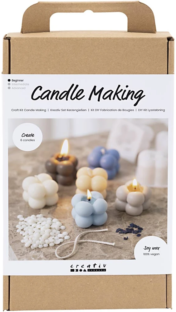 Diy Kit „Pasidaryk pats“ rinkinys – žvakių gamyba – sojų pupelių žvakė (977756)