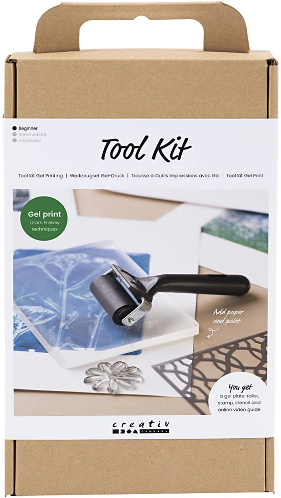 Diy Kit „Pasidaryk pats“ rinkinys – gelio spausdinimo įrankių rinkinys (977755)