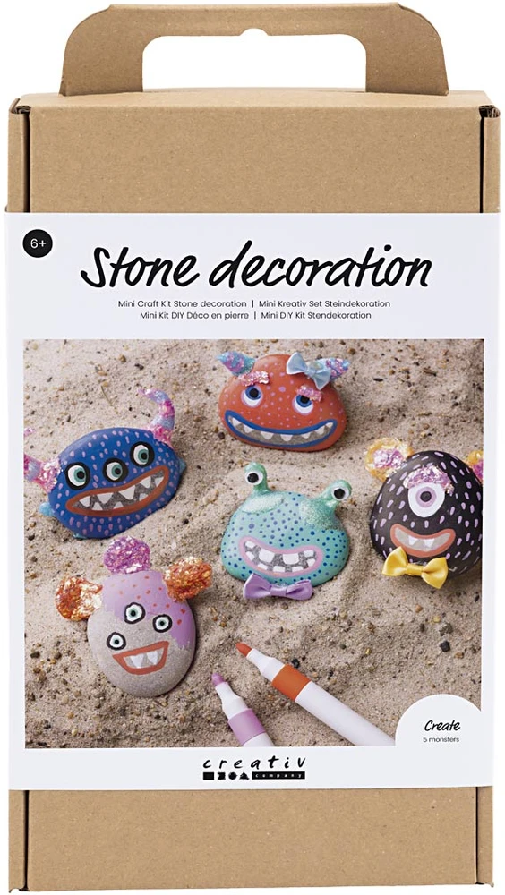 Diy Kitcreative Toys „Pasidaryk pats“ rinkinys – akmens dekoracija – monstras (977677)