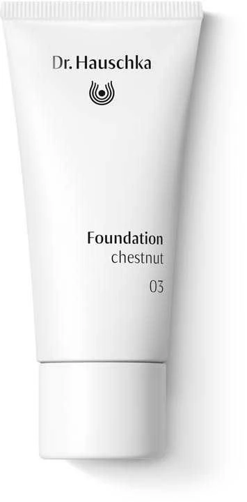 "Dr. Hauschka Foundation" makiažo pagrindas 03 Kaštonas 30ml