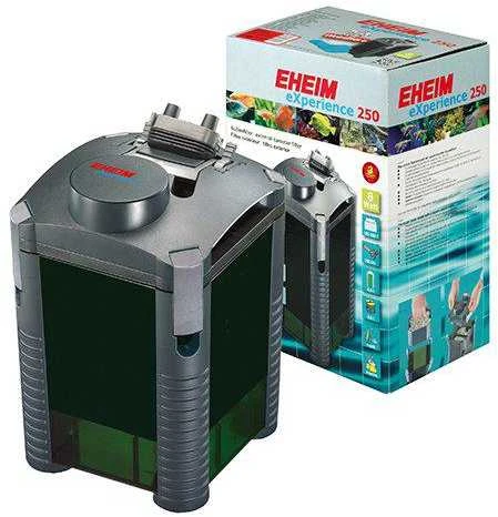 Išorinis akvariumo filtras EHEIM eXperience 250 Plus su medija – efektyvus ir tylus