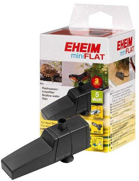 Kompaktiškas vidinis akvariumo filtras su efektyviu valymu „EHEIM miniFlat“