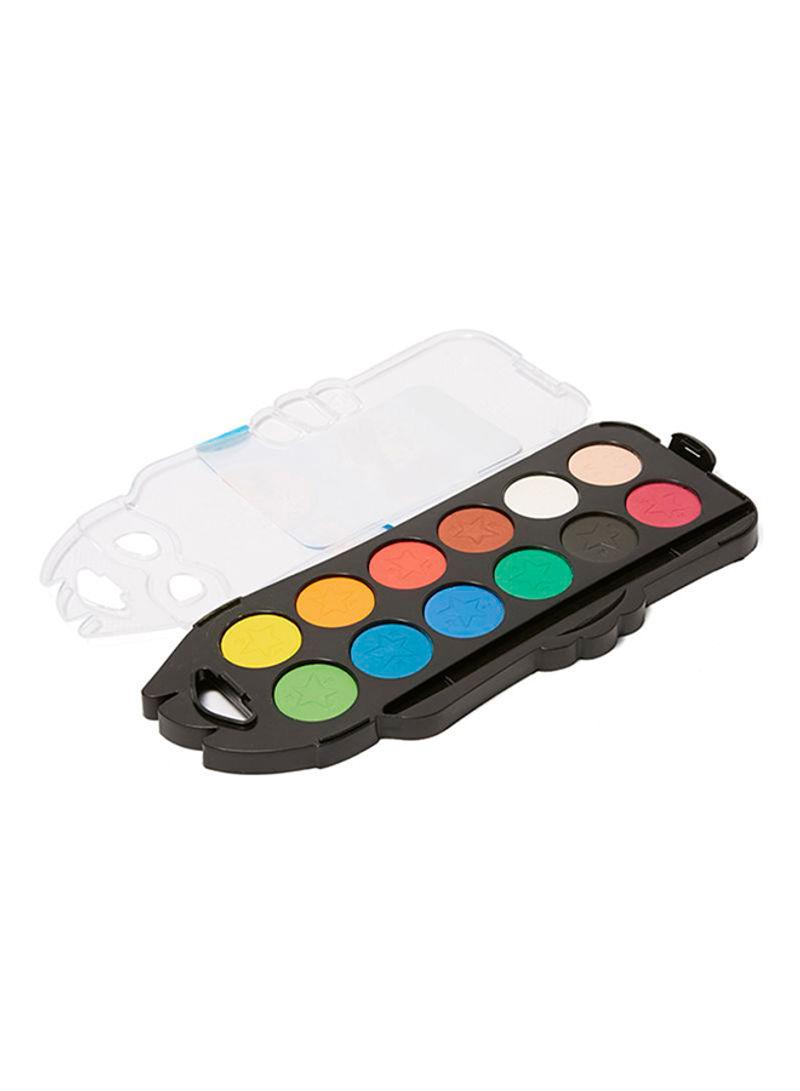 Akvareliniai dažai Maped ColorPeps 12 kubelių+teptukas plastikinė dėžutė
