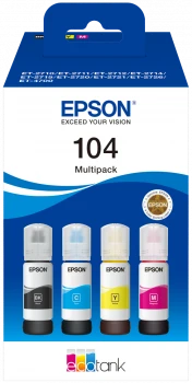 Epson EcoTank 104 Multipack CMYK (C13T00P640) | Varle.lt