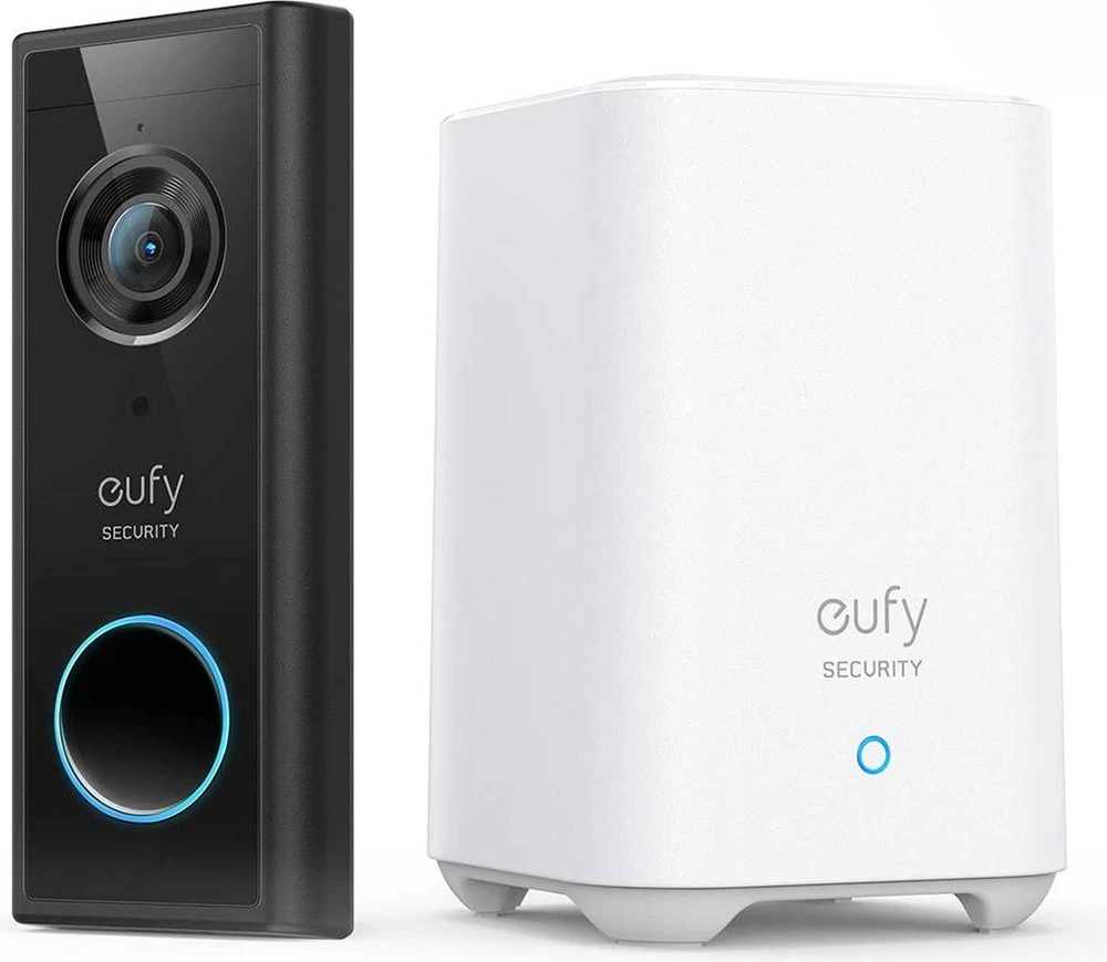 Durų skambučio, kameros ir stotelės komplektas Anker Eufy Video Doorbell 2K