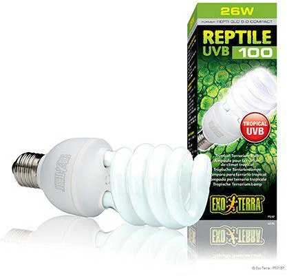 Exoterra Exo Terra - Roplių UVB 100 fluorescencinė lempa 25W E27 - (220.1871)