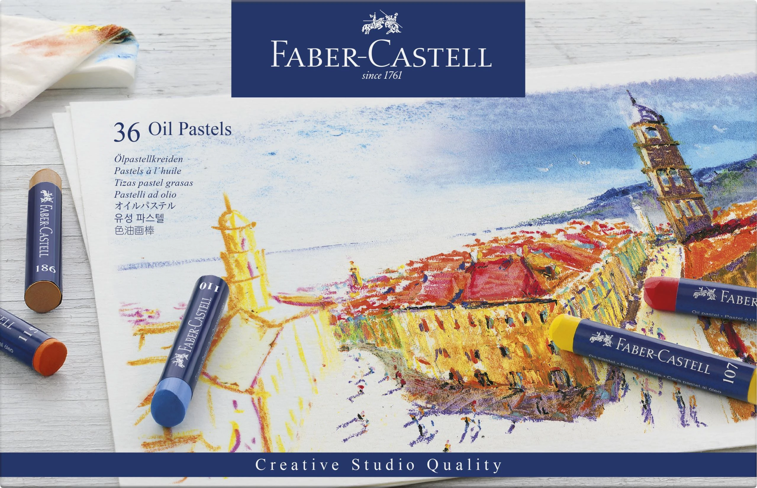 Aliejinės kreidelės Faber-Castell Goldfaber Studio, (36) 1303-007