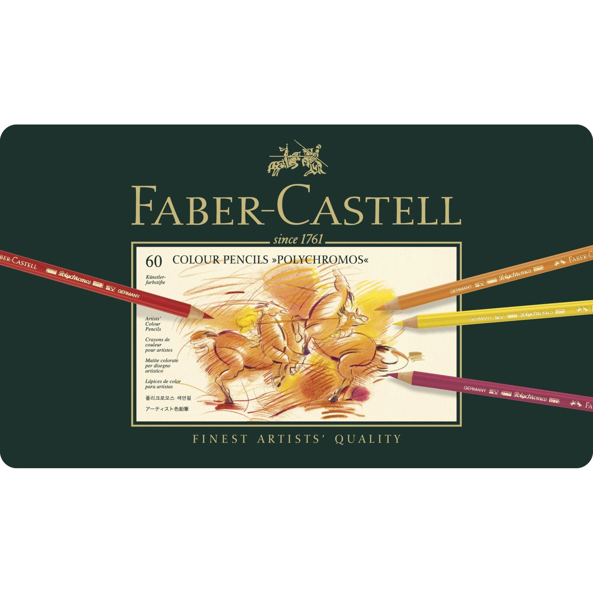 Spalvoti pieštukai Faber-Castell Polychromos Art&Graphic, 60 spalvų