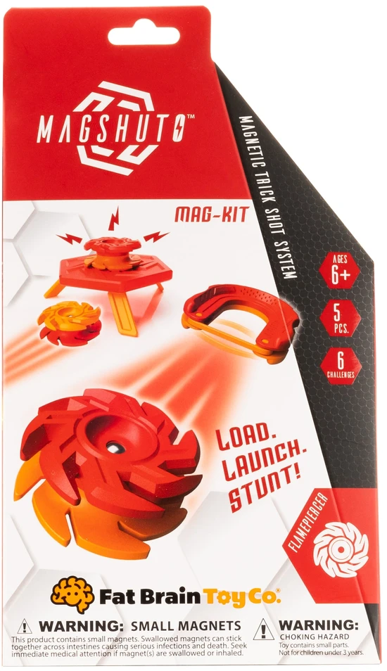Fat Brain Magnetinių triukų rinkinys „Magshuto: Flamepiercer“