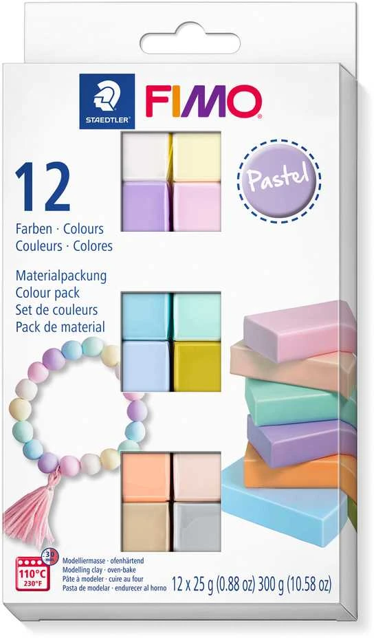Staedtler FIMO 8023 C, Modelis, Įvairių spalvų, Suaugusiesiems, 12 vnt., 110 °C, 30 min.