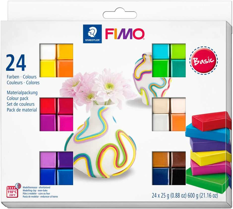 FIMO – minkštas rinkinys 24x25g, pagrindinis (8023 C24-1)
