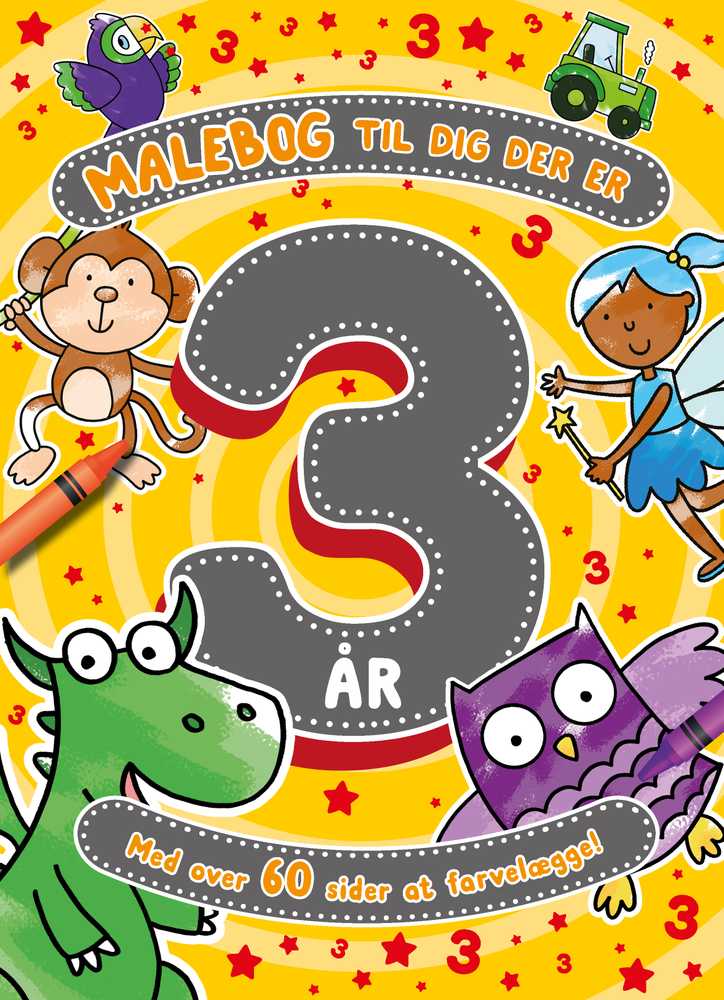 Forlaget Tukan Spalvinimo knygelė 3 metų vaikams