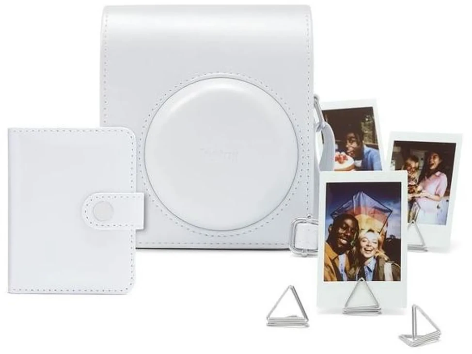 Nuotraukų rėmelis Fujifilm instax mini 13 priedų rinkinys (DĖKLAS, ALBUMAS, RĖMELIAI SU SEGTUKAIS); CLAY Baltas