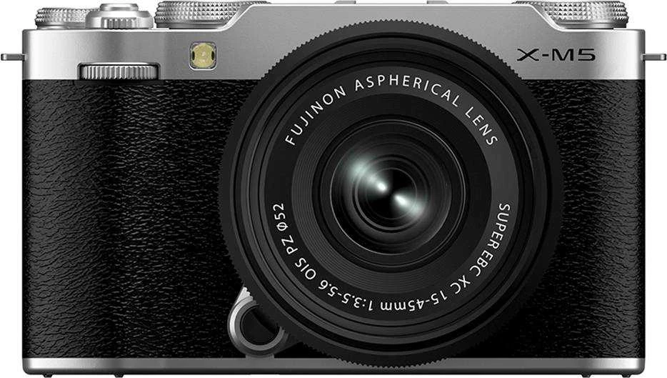 Fujifilm X-M5 + 15-45mm sidabrinis