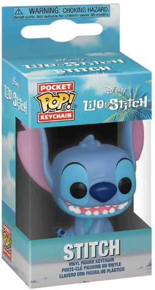 FUNKO POP! Raktų pakabutis: Lilo & Stitch - Stičas, 10 cm