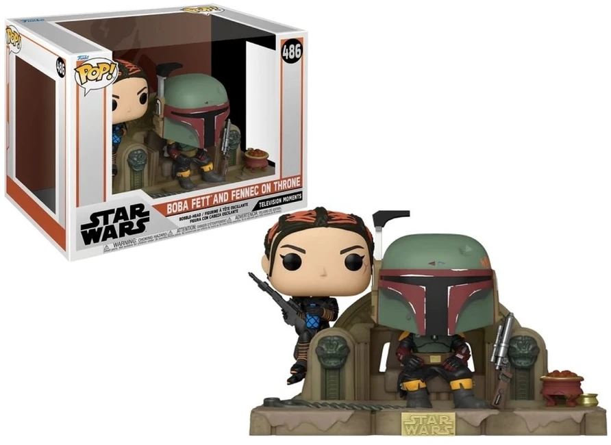 Funko POP! Žvaigždžių karai: Mandalorietis - Boba Fett ir Fennec ant sosto