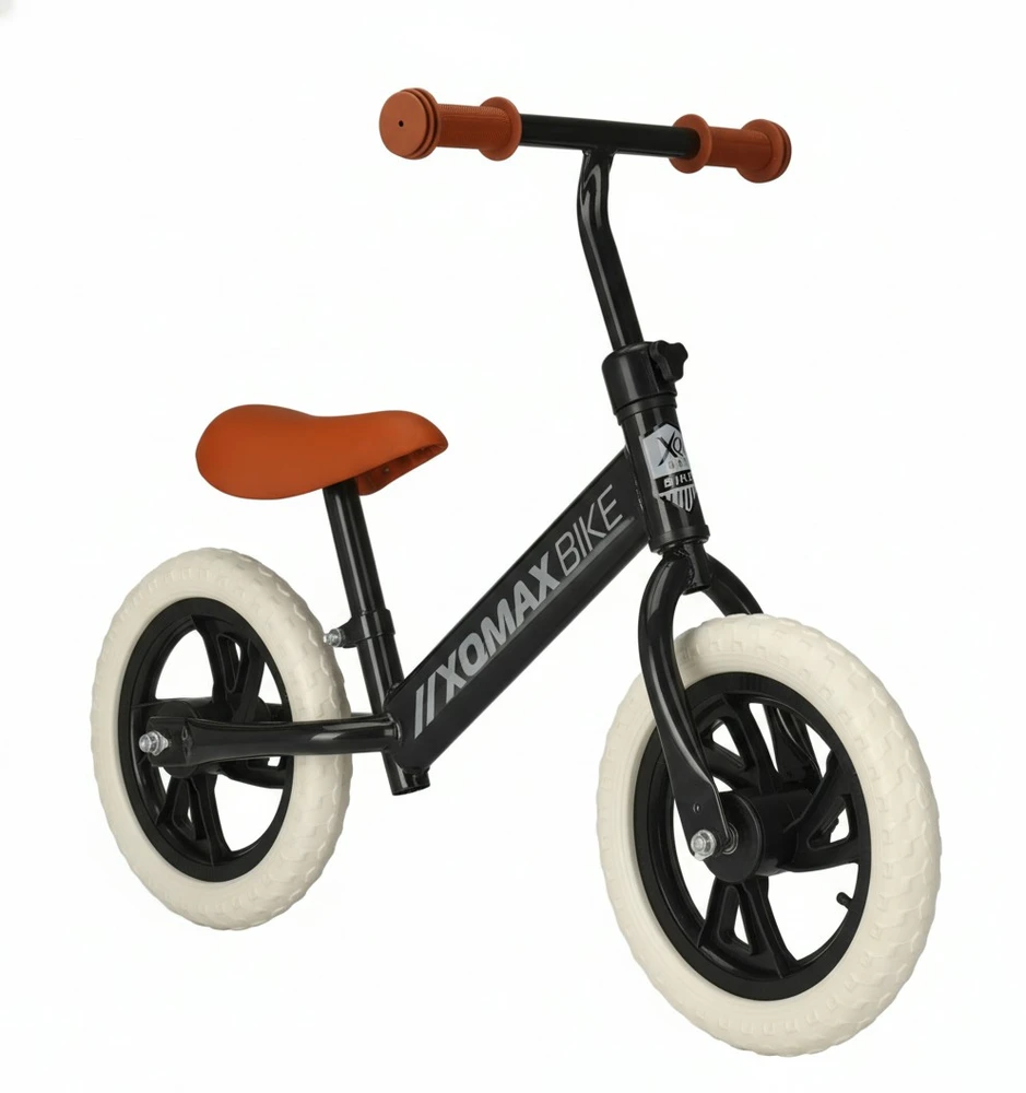 Ga Toys Balansinis dviratukas - matinės juodos spalvos - 80 cm