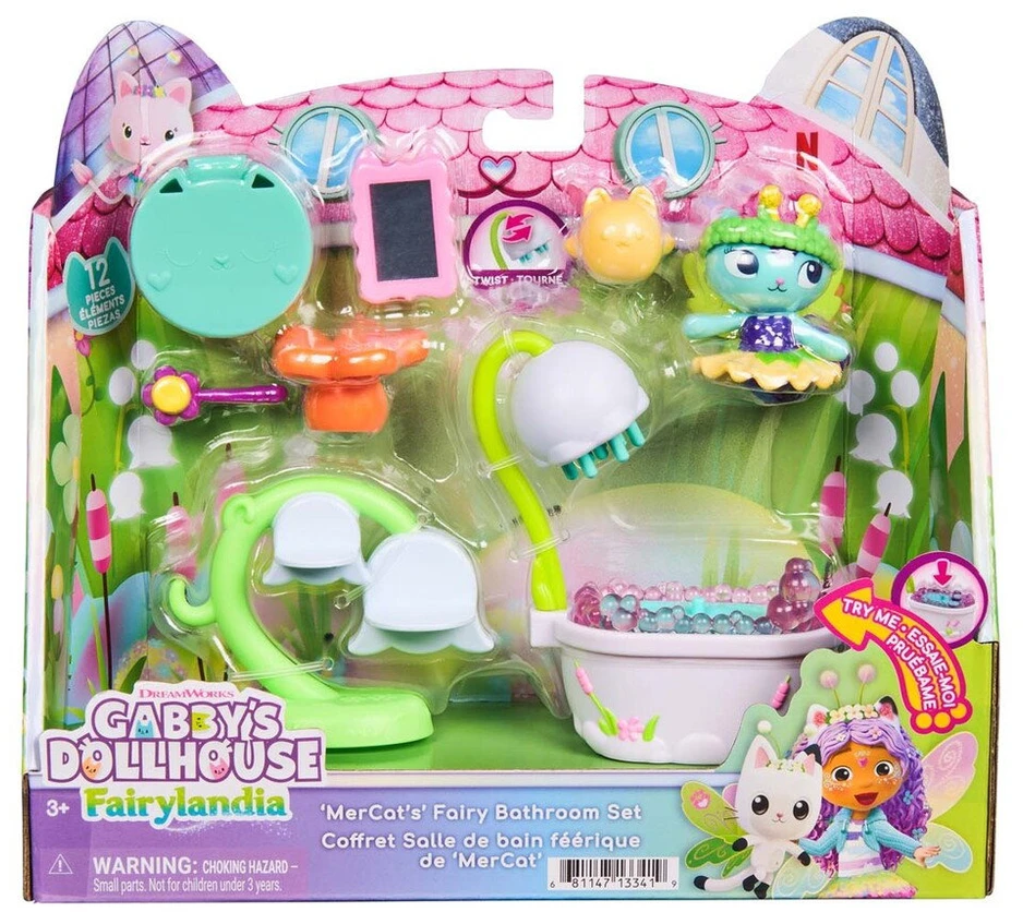Gabby's Dollhouse Spin Master Žaislinis katės namas Gabi: undinės vonios kambarys