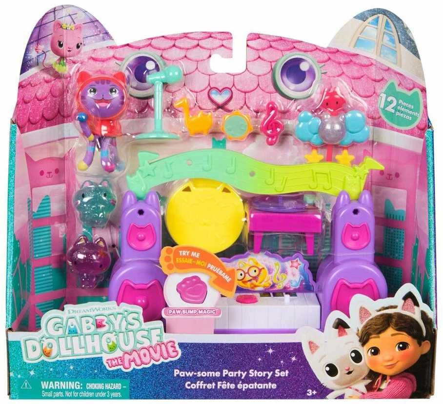 Spin Master Gabby's Movie Pawsome vakarėlių kambario istorijos rinkinys