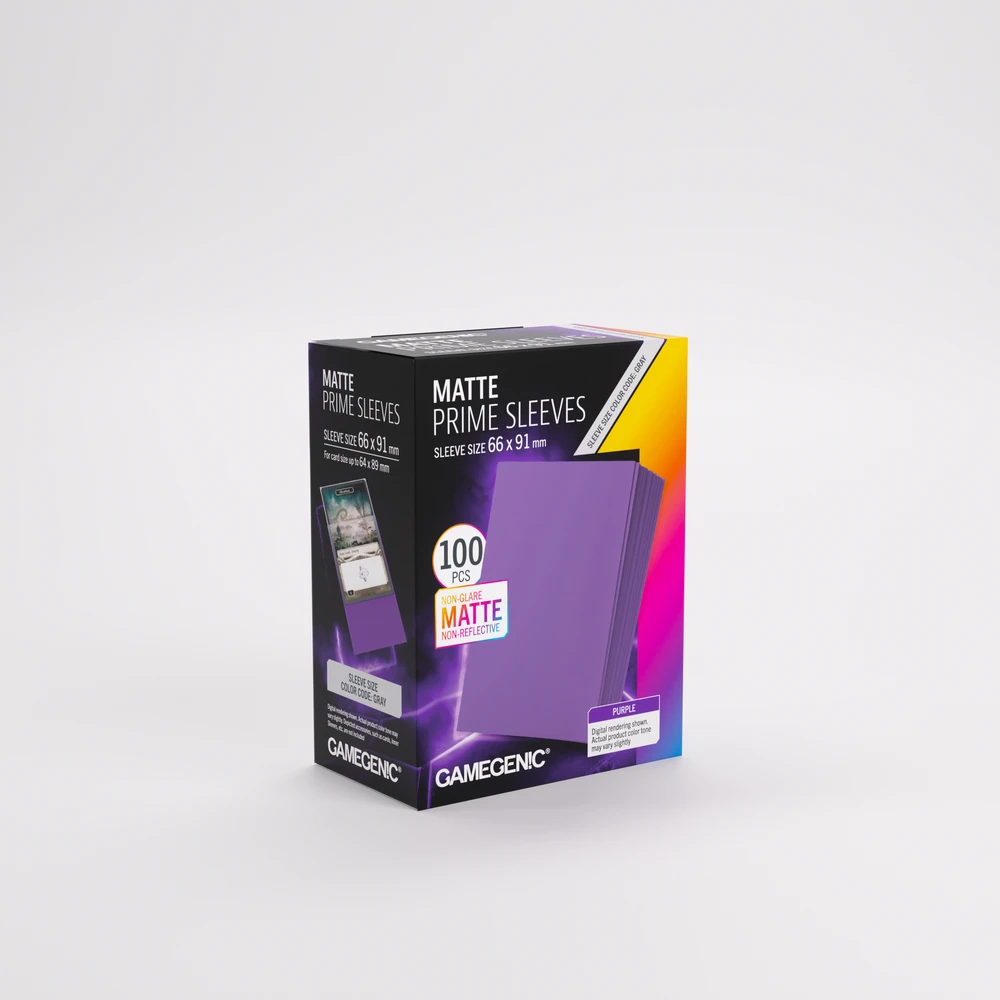 Gamegenic Gamegenic: Matte Prime Sleeves (66x91 mm) - Violetinė - 100 vnt