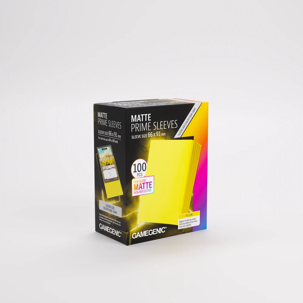 Gamegenic Gamegenic: Matte Prime Sleeves (66x91 mm) - Geltona - 100 vnt