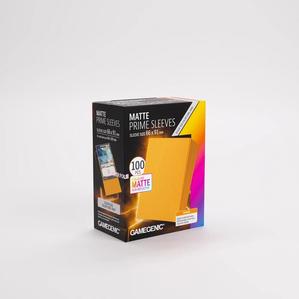 Gamegenic - Matiniai „Prime“ dėklai 100 vnt. - Oranžiniai (GGS10156ML)