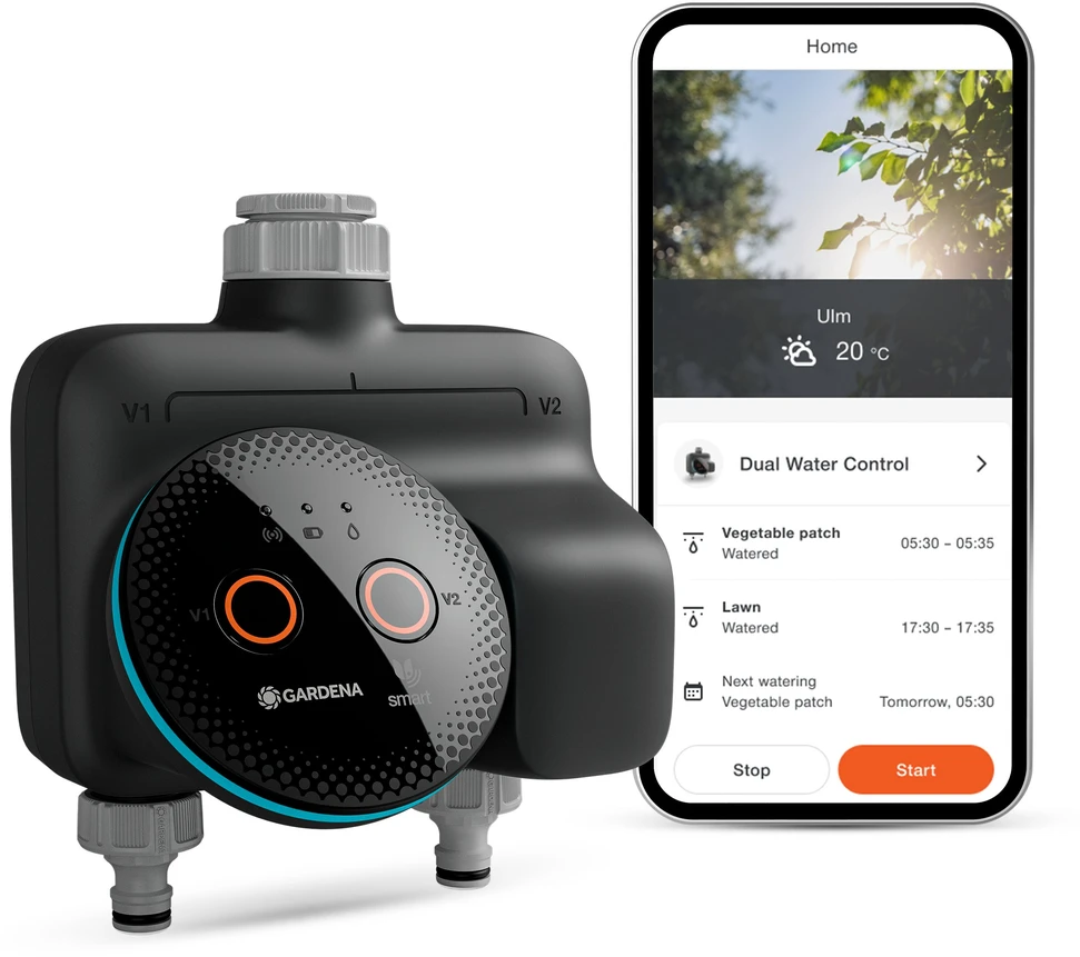 Laistymo Įranga - Gardena Smart Dual Vanduo Control, Bluetooth, 12 Bar