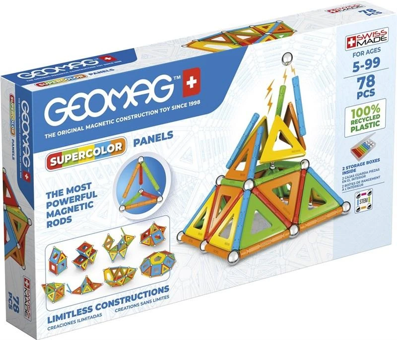 Trefl Supercolor Panels Perdirbtos 78 dalių GEOMAG GEO-379