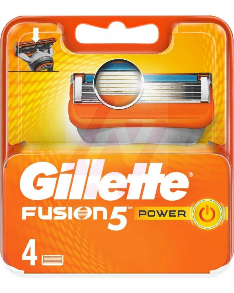 Gillete Skustuvo galvutės GILLETTE FUSION Power, 4 vnt.