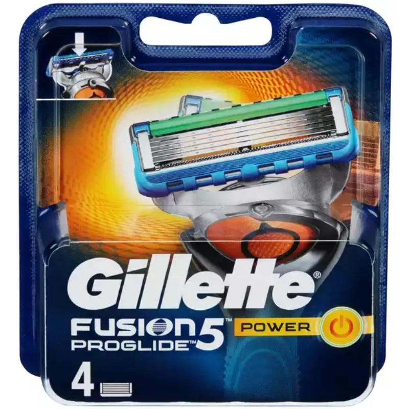 Gillette Fusion Proglide Power Keičiamosios Skutimosi Galvutės 4 Vnt