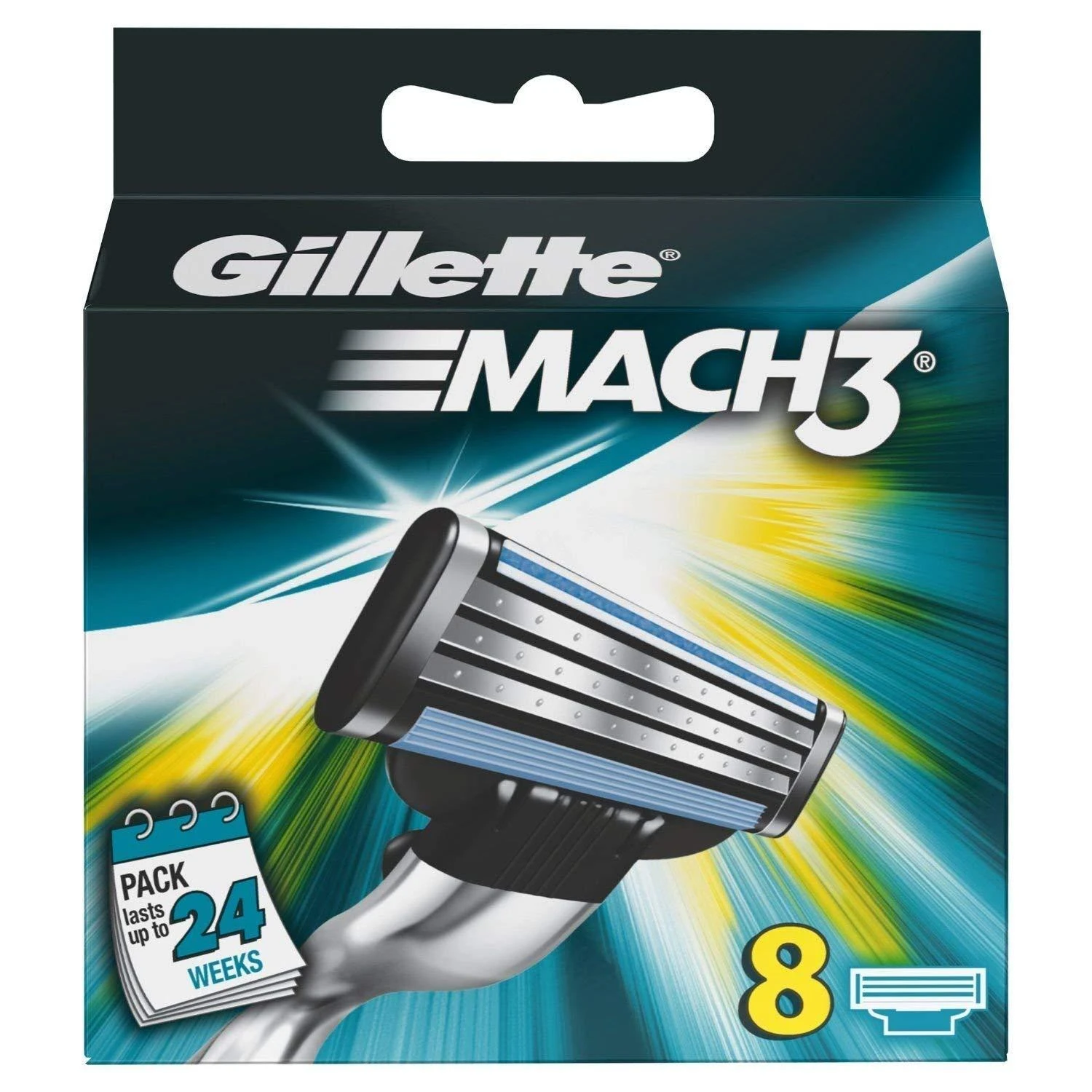 "Gillette Mach3" papildymas 8 vienetai