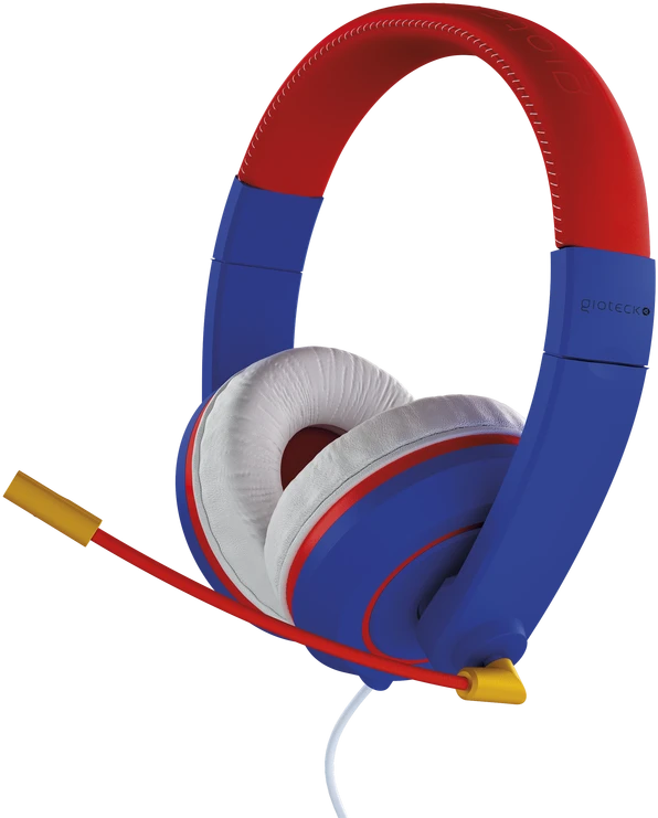 Gioteck XH-100S laidinės stereofoninės ausinės (mėlynos/raudonos)