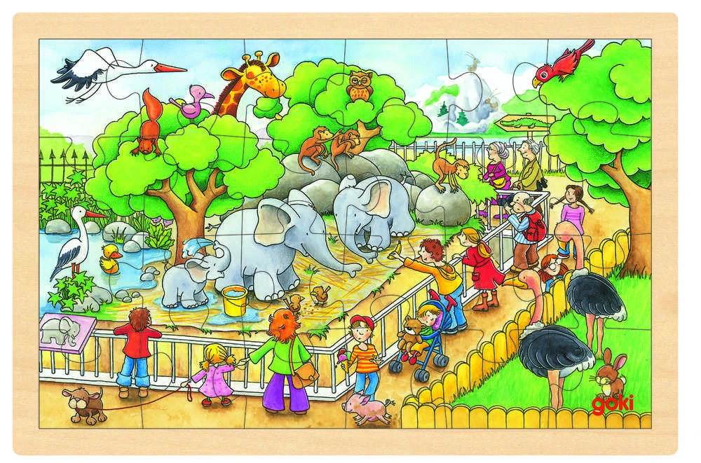 Goki Dėlionė 24 vnt. - Zoologijos sodas