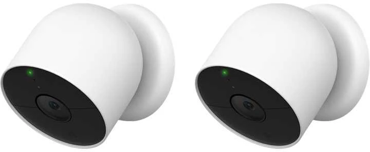„Google“ – „Nest Cam 2PK“ (lauko arba vidaus, su baterija)