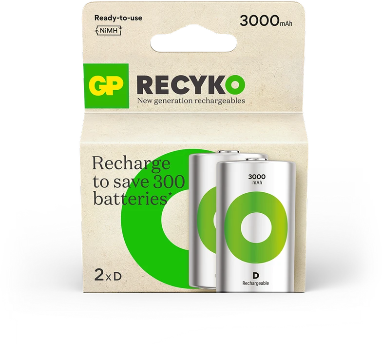 GP Battery Rechargeable battery GP ReCyko 3000 D (HR20)