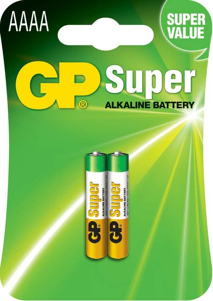 GP AAAA šarminės baterijos, 2 vnt. pakuotė
