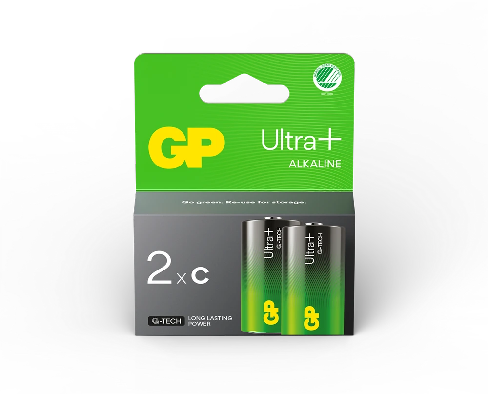GP Battery GP šarminė LR14/C baterija GP ULTRA+ 1 vnt. (G-TECH)