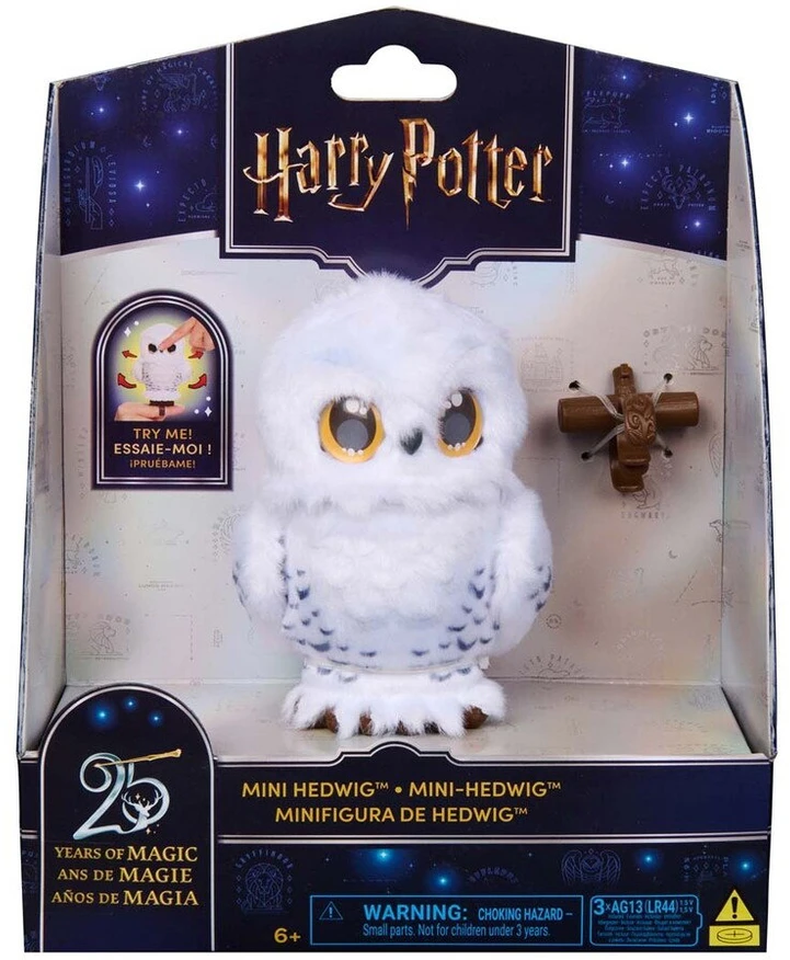Harry Potter Hedviga Interaktyvi mini balta pelėda su judančiais sparnais