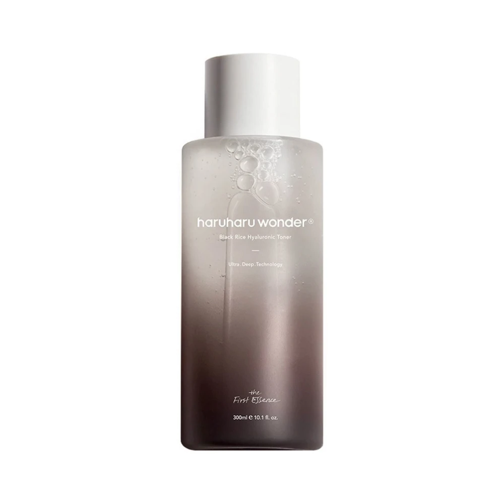 Haruharu Wonder Juodas Rice Hyaluronic Toneris veido tonikas su juodųjų ryžių ekstraktu ir hialurono rūgštimi, 300 ml