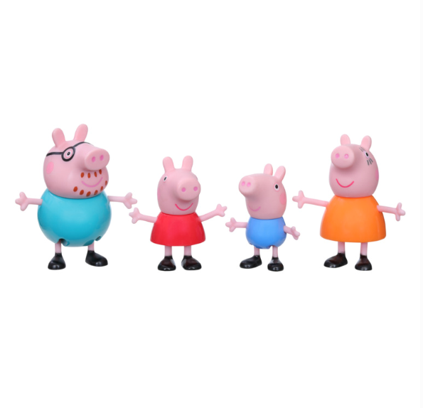 Hasbro 4 figūrėlių rinkinys PEPPA, Peppa šeima F2190