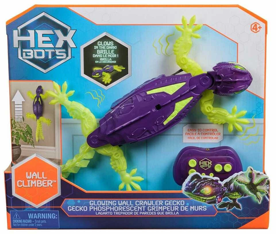 HEX BOTS Interaktyvus sienomis laipiojantis gekonas