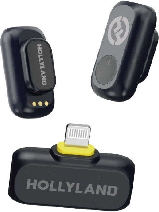 „Hollyland LARK A1 Mini Duo“ su „Lightning RX“