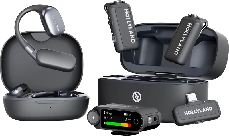 Hollyland LARK MAX 2 Ultimate Combo with OWS Monitorius Earphone + Camera RX + USB-C RX