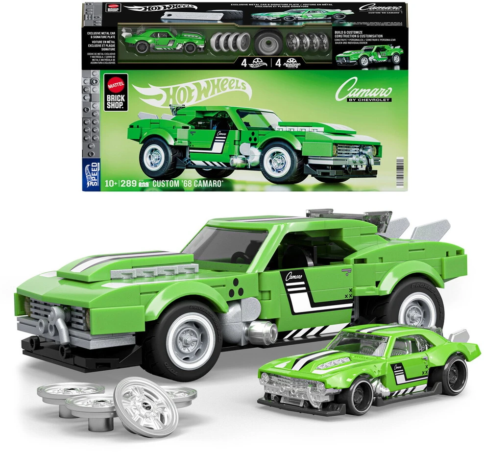 MATTEL BRICK SHOP HOT WHEELS konstruktorius – Speed Camaro (JFT16)