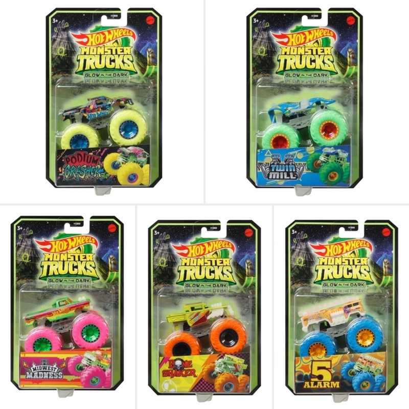 Mattel Hot Wheels džipas šviečiantis tamsoje