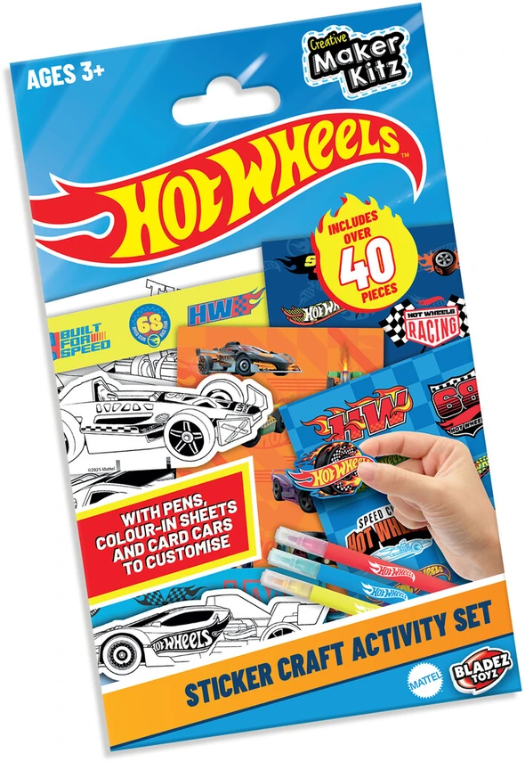 BLADEZ HOT WHEELS Lipdukų veiklos rinkinys