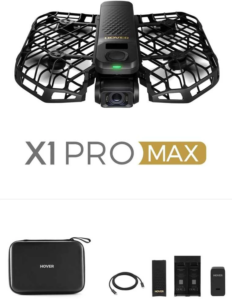 HOVERAir – X1 ProMax Basic Combo dronas – juodas
