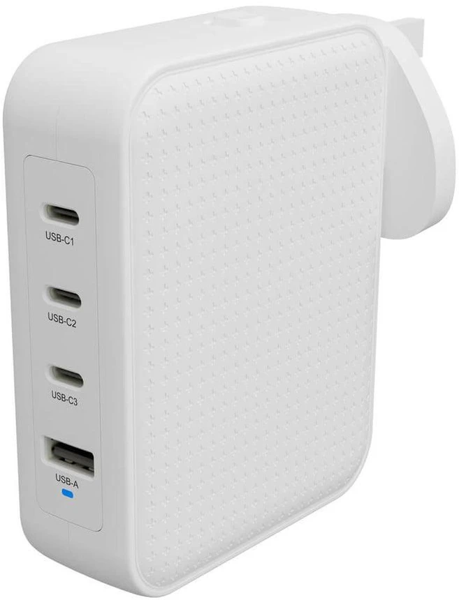„Hyper HyperJuice“ 145 W USB-C GaN kelioninis įkroviklis su 4 prievadais - Juodas