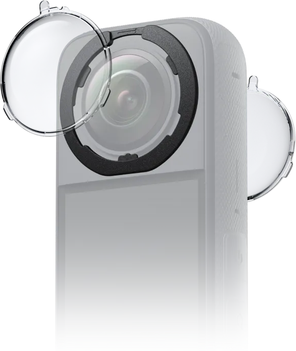 Insta360 X3 nuimami fotoaparato objektyvo dangteliai